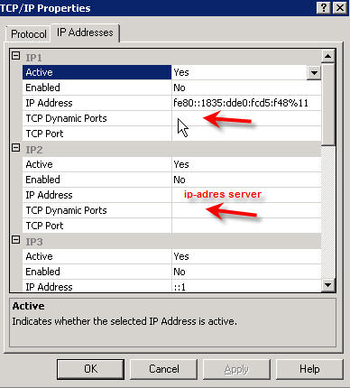 TCP Dynamic Ports